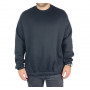 Мужской свитшот на флисе Super Oversize - черный 1656