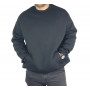 Мужской свитшот на флисе Super Oversize - черный 1656